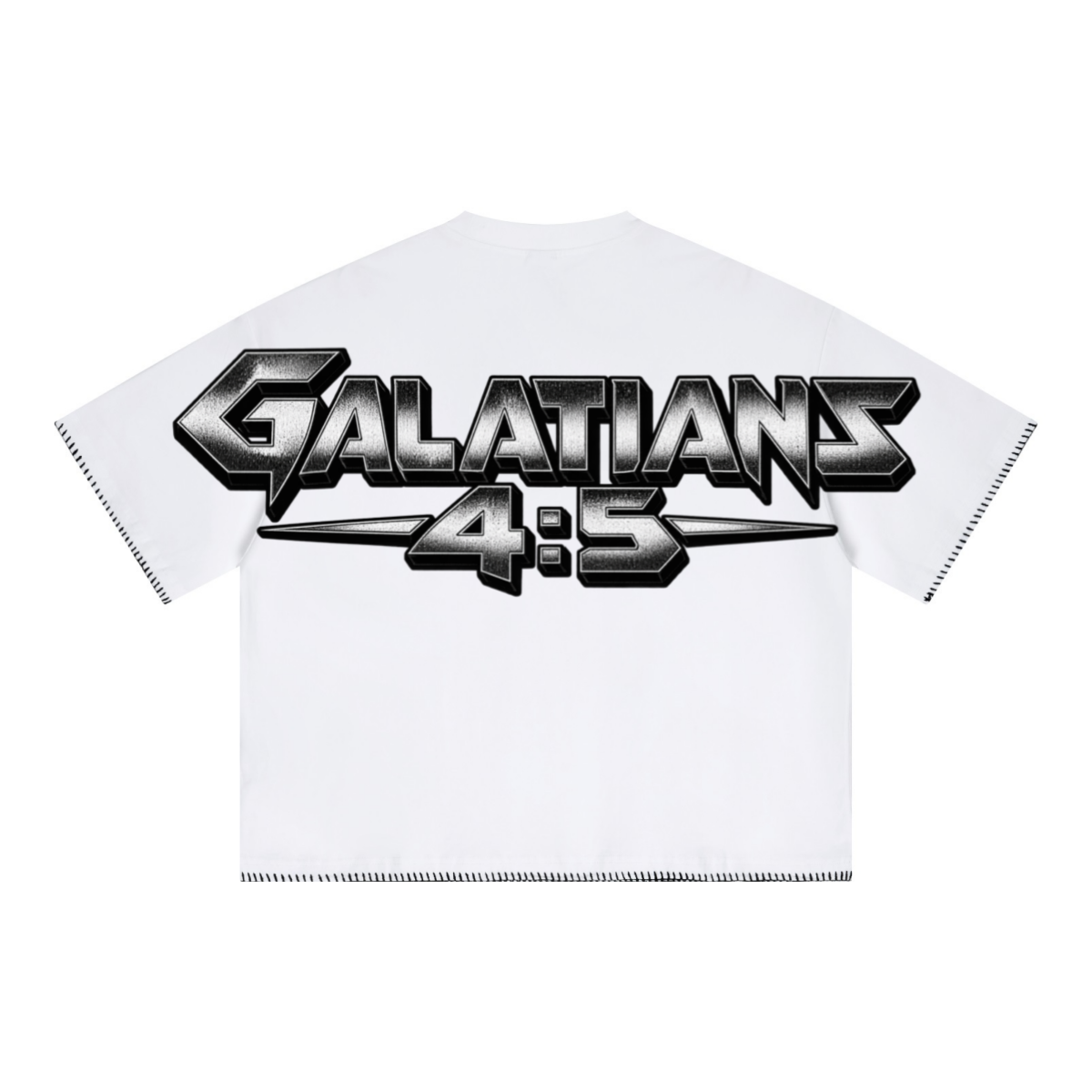 240GSM Unisex Boxy-Fit Loose-Fit T-shirt Off white