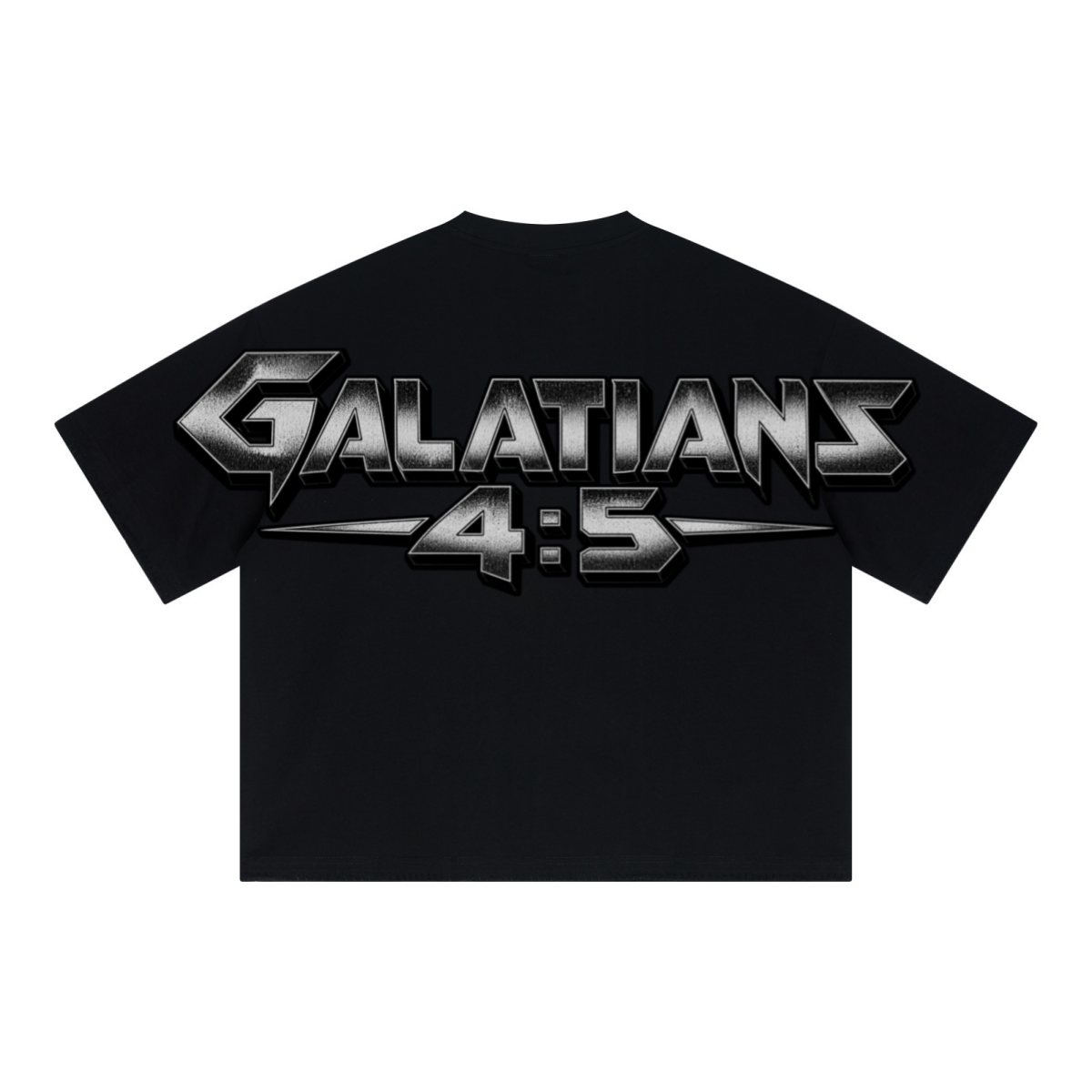 240GSM Unisex Boxy-Fit Loose-Fit T-shirt Black