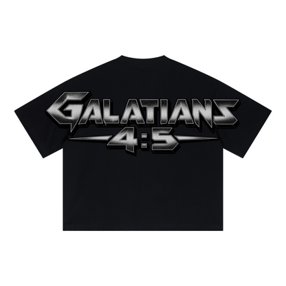 240GSM Unisex Boxy-Fit Loose-Fit T-shirt Black