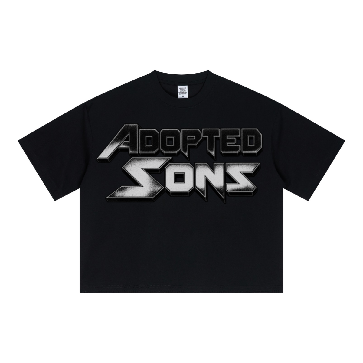 240GSM Unisex Boxy-Fit Loose-Fit T-shirt Black