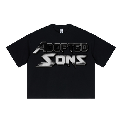 240GSM Unisex Boxy-Fit Loose-Fit T-shirt Black