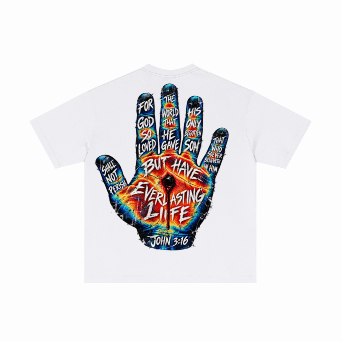 180GSM Men's Low-Shrink Lightweight Cotton T-Shirt  White