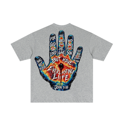 180GSM Men's Low-Shrink Lightweight Cotton T-Shirt LIght gray