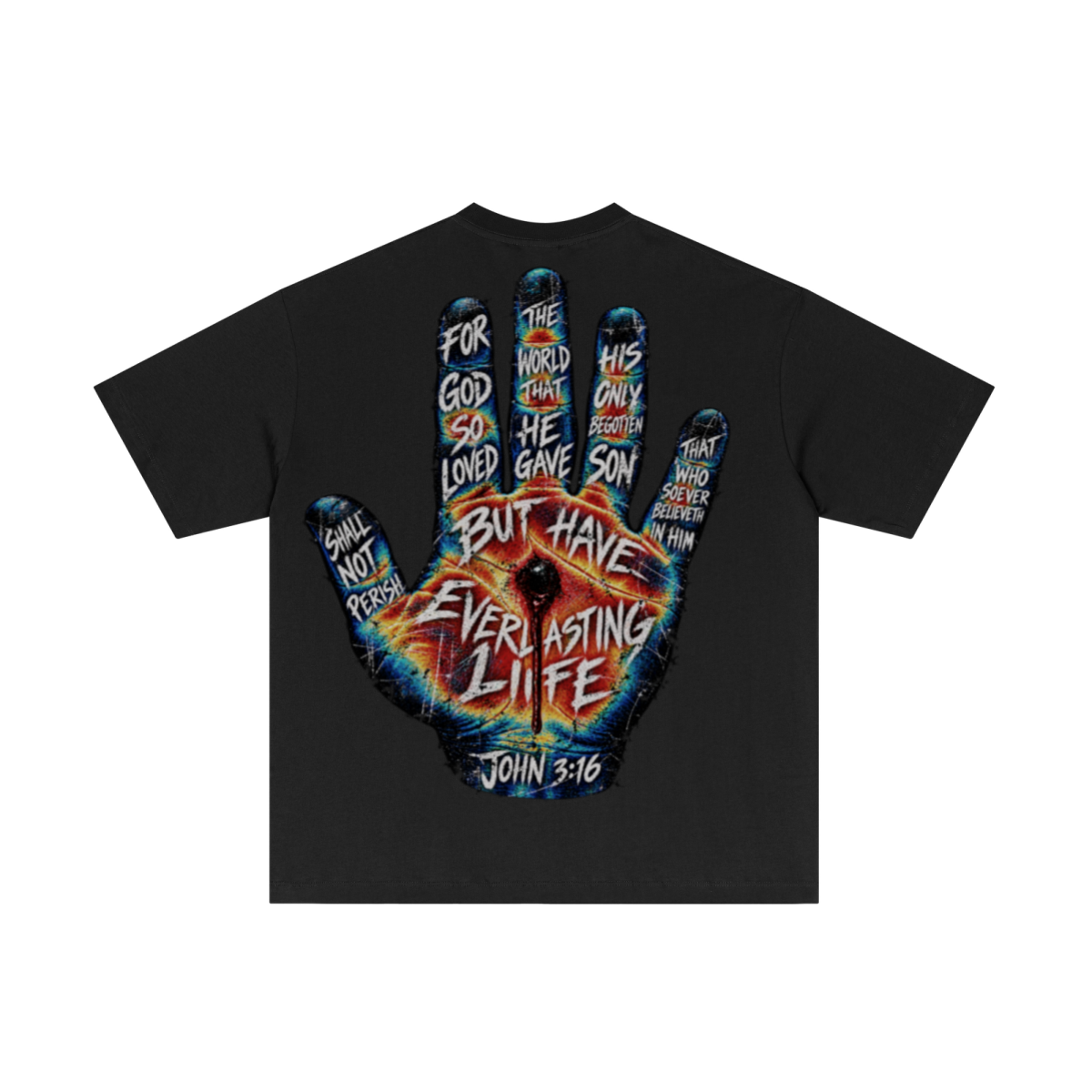 180GSM Men's Low-Shrink Lightweight Cotton T-Shirt Black