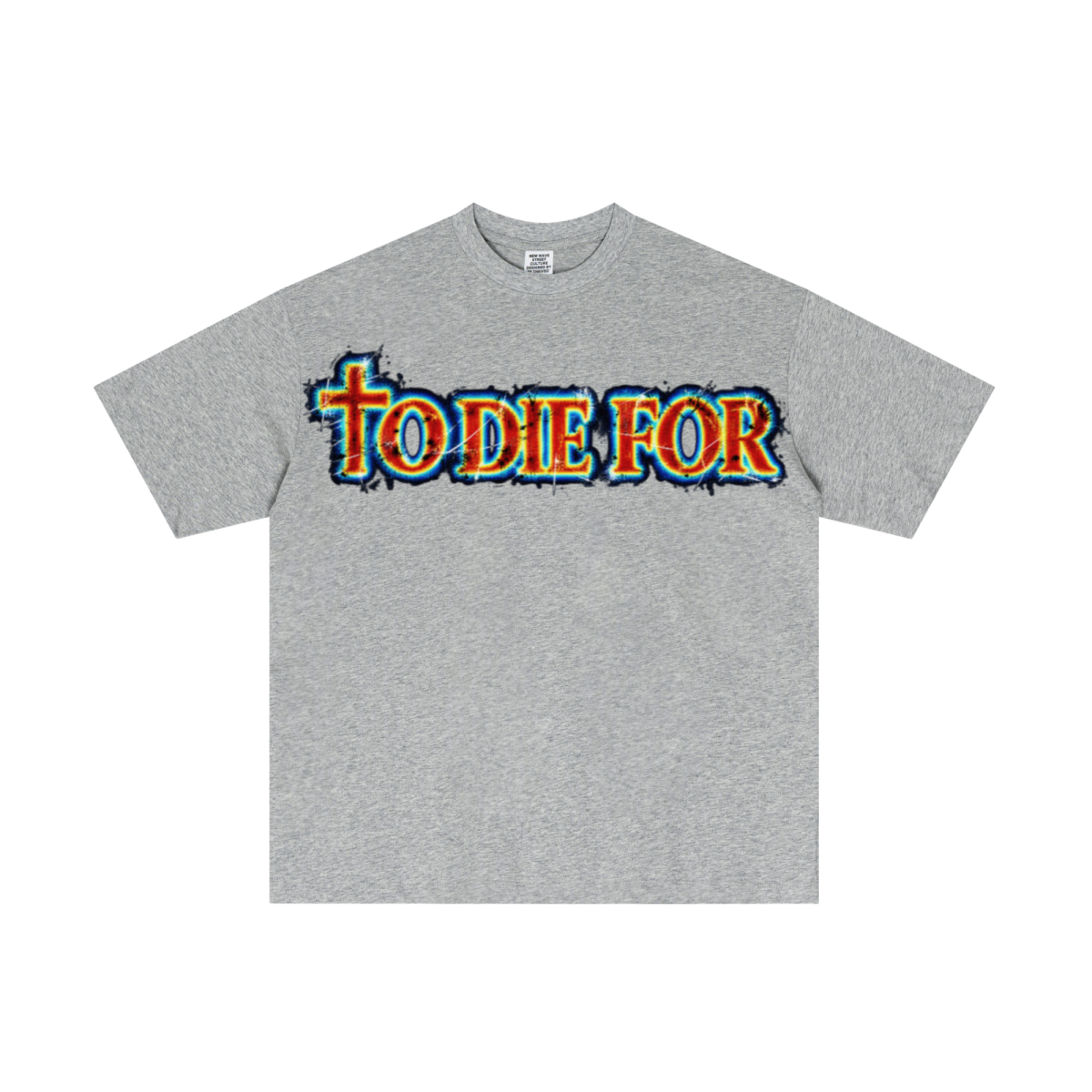 180GSM Men's Low-Shrink Lightweight Cotton T-Shirt LIght gray